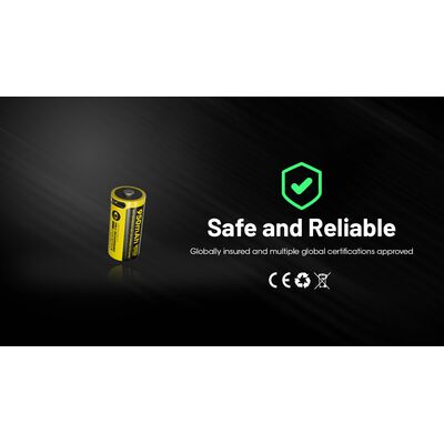 ΜΠΑΤΑΡΙΑ NITECORE RCR123A / 950mAh (τιμή τεμαχίου)