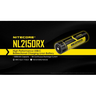 ΜΠΑΤΑΡΙΑ NITECORE 21700/ 5000mAh/ RX , USB-C