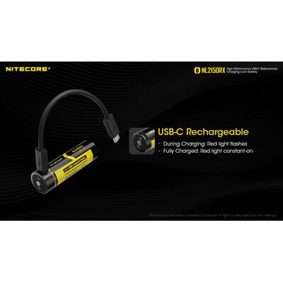 ΜΠΑΤΑΡΙΑ NITECORE 21700/ 5000mAh/ RX , USB-C