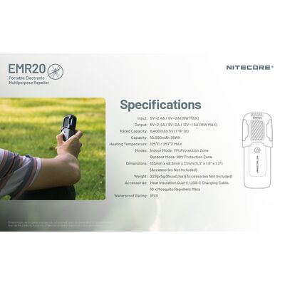 ΑΠΩΘΗΤΗΣ ΕΝΤΟΜΩΝ NITECORE EMR20