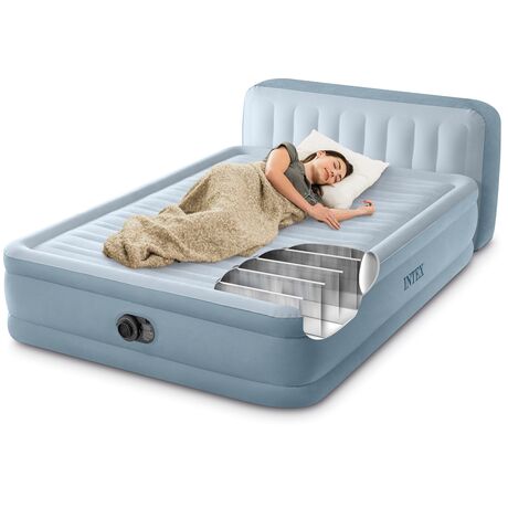 Φουσκωτό Στρώμα Ύπνου Intex Plush Headboard Queen 64450