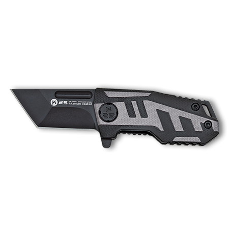 ΣΟΥΓΙΑΣ K25, G10 black-grey tactical pocket knife, 25004