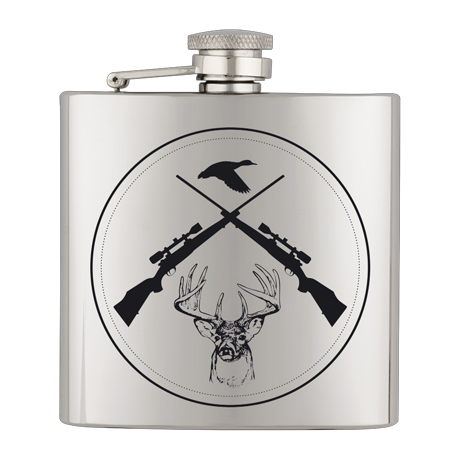 ΥΔΡΟΔΟΧΕΙΟ - ΦΛΑΣΚΙ Barbaric stainless hip flask. 6 Oz-ΚΥΝΗΓΕΤΙΚΕΣ ΠΑΡΑΣΤΑΣΕΙΣ, 40122GR291