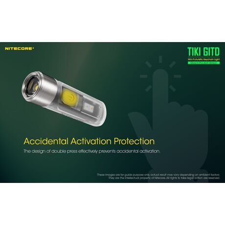 ΦΑΚΟΣ LED NITECORE TIKI GITD, Glow-In-The-Dark, USB-C, 300 lumens