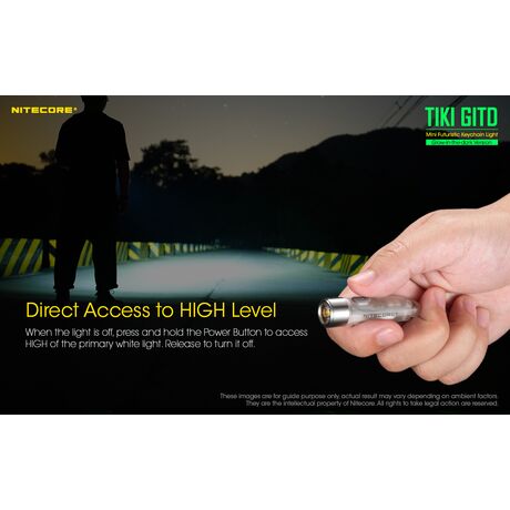 ΦΑΚΟΣ LED NITECORE TIKI GITD, Glow-In-The-Dark, USB-C, 300 lumens