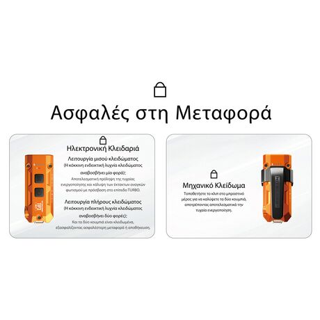 ΦΑΚΟΣ LED NITECORE TIP3, Μπρελοκ, Rechargeable, Blue