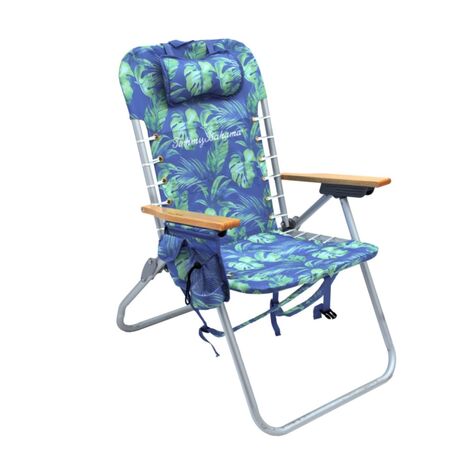 Tommy Bahama ΚΑΡΕΚΛΑ ΠΑΡΑΛΙΑΣ & CAMPING- 42cm ΥΨΟΣ ΚΑΘΙΣΜΑΤΟΣ -ΑΛΟΥΜΙΝΙΟΥ 4 ΘΕΣΕΩΝ ME POLYESTER 600D