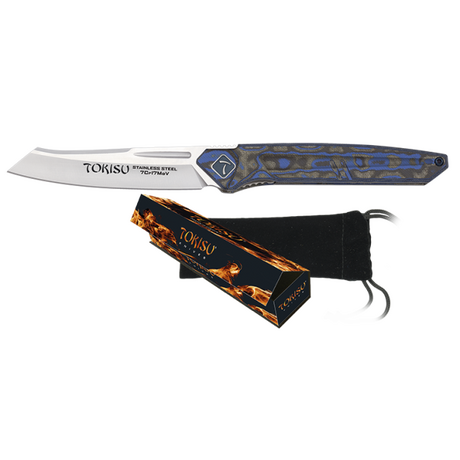 Σουγιάς TOKISU penknife. Micarta "Blue Mix", 25287