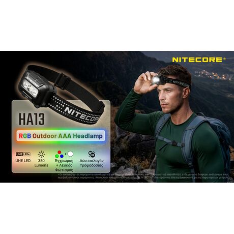 ΦΑΚΟΣ LED NITECORE HEADLAMP HA13 New
