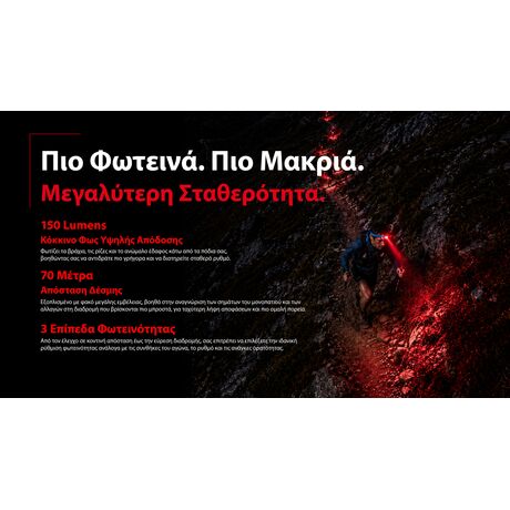 ΦΑΚΟΣ LED NITECORE HEADLAMP UT27MB, MCT 800Lm+150Lm RED Light