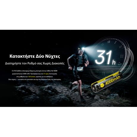 ΦΑΚΟΣ LED NITECORE HEADLAMP UT6, Color temperatures 100-mile trail running headlamp