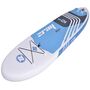 zray ΣΑΝΙΔΑ SUP Χ2 ΛΕΥΚΗ -ΓΑΛΑΖΙΟ 330x81x15cm ΜΕ ΜΟΝΟ ΠΤΕΡΥΓΙΟ