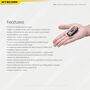 ΦΑΚΟΣ LED NITECORE TIP SE, Μπρελοκ, Rechargeable, GREY